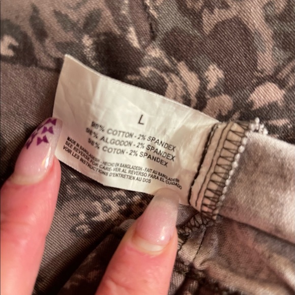 Bandolino denim jacket w/lovely tones of brown cream & grey Size L New, unworn! - Picture 13 of 15